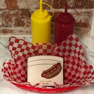 NWT RARE Kate Spade On A Roll Hot Dog Cardholder